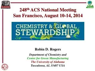 248 th ACS National Meeting San Francisco, August 10-14, 2014