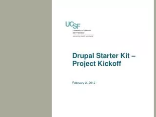 Drupal Starter Kit – Project Kickoff