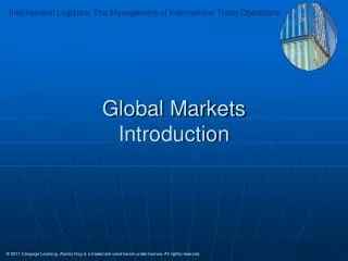 Global Markets Introduction