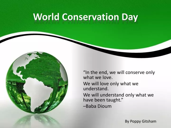 world conservation day