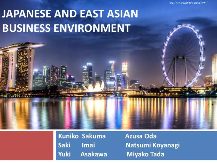 japanese and east asian business environment
