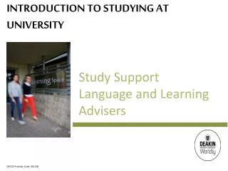Introduction to Studying at University