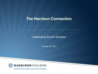 The Harrison Connection