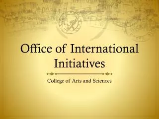 Office of International Initiatives
