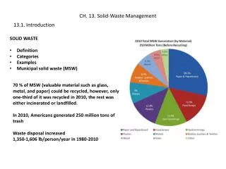 CH. 13. Solid-Waste Management