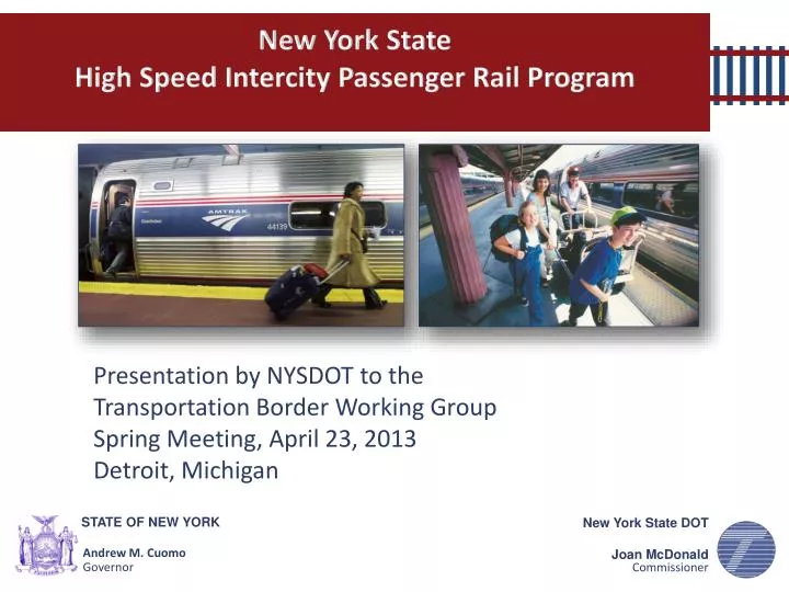 new york state high speed intercity passenger rail program
