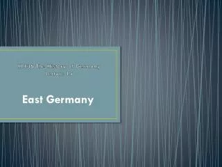 HI136 The History of Germany Lecture 15