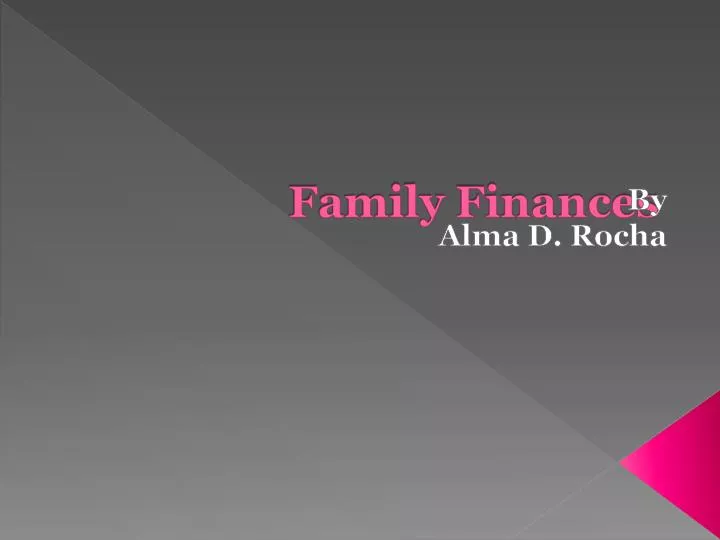 family finances