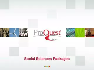 Social Sciences Packages