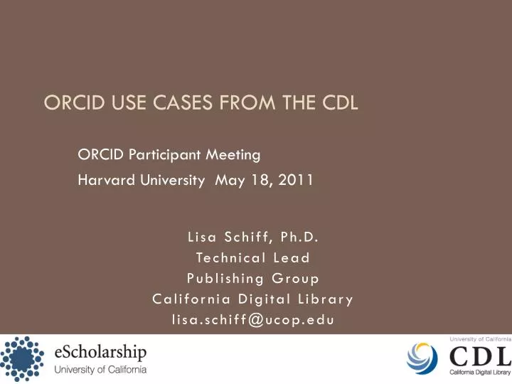 orcid participant meeting harvard university may 18 2011