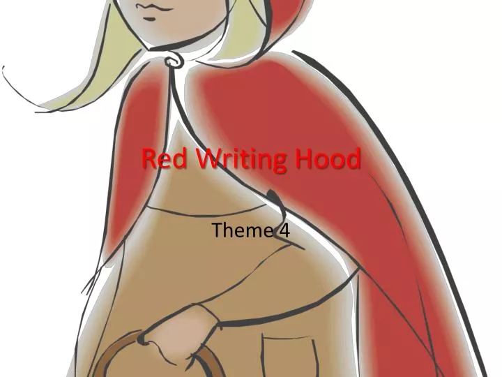 red writing hood