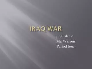 Iraq War