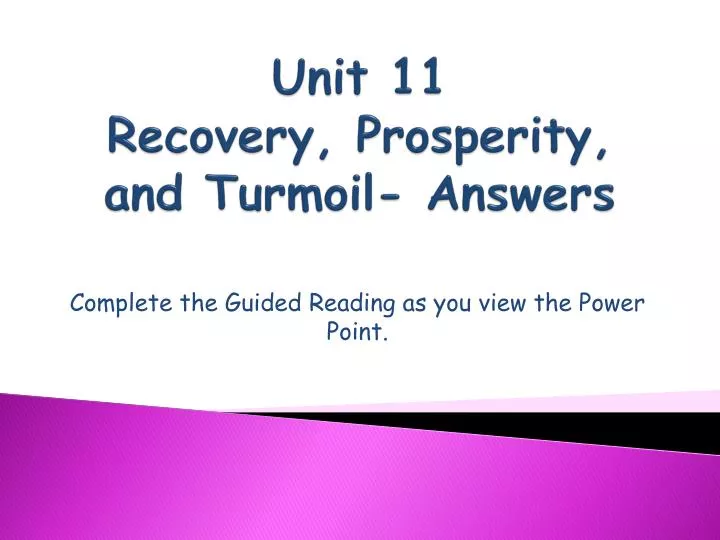unit 11 recovery prosperity and turmoil answers