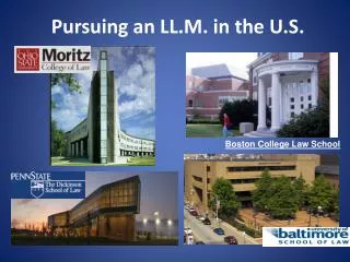 Pursuing an LL.M. in the U.S.