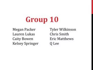 Group 10