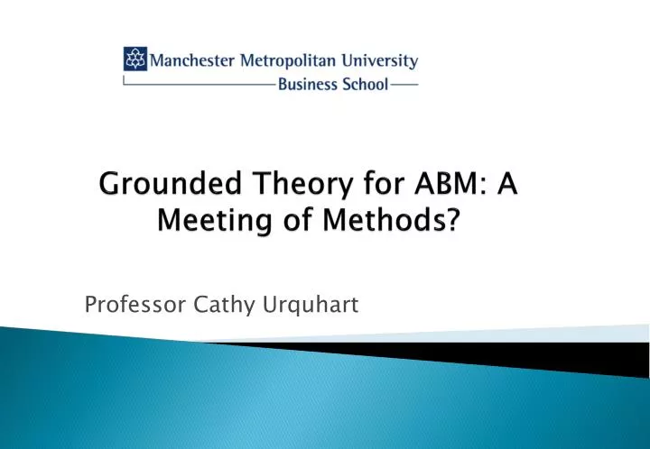 grounded theory for abm a meeting of methods