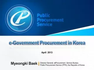 e-Government Procurement in Korea