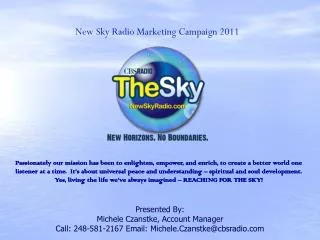 New Sky Radio Marketing Campaign 2011
