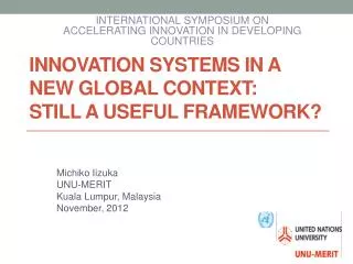 Innovation systems in a new global context: still a useful framework?