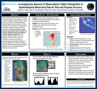 Leveraging the Absence of Observations: Pattern Recognition in Spatiotemporal Behavioral Data for