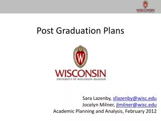 Post Graduation Plans
