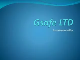 Gsafe LTD