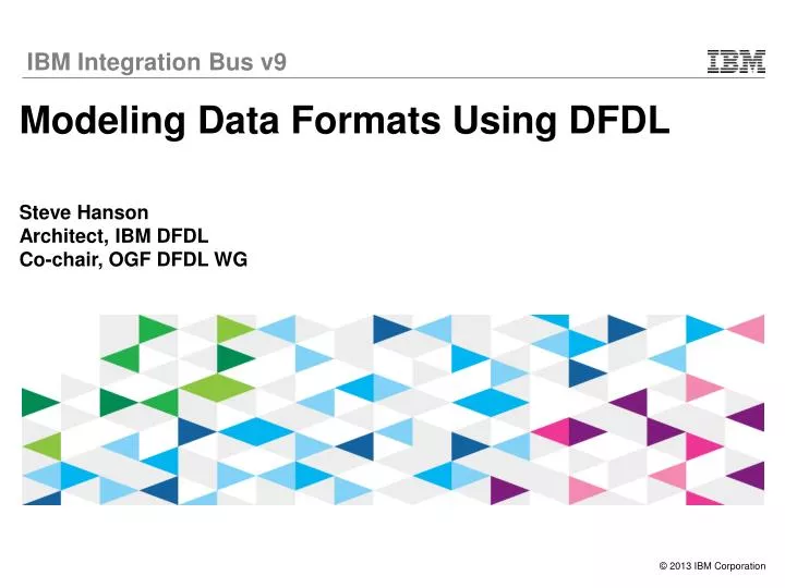 modeling data formats using dfdl