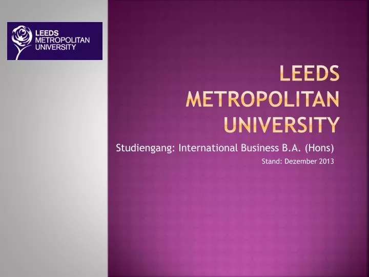 leeds metropolitan university