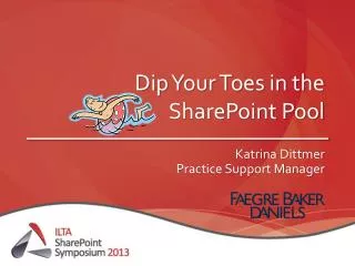 Dip Your Toes in the SharePoint Pool