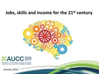 Jobs, skills and income for the 21 st century
