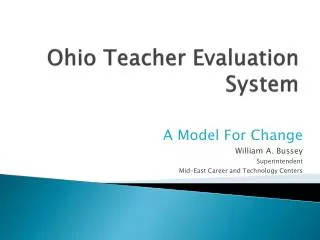 Ohio Teacher Evaluation System