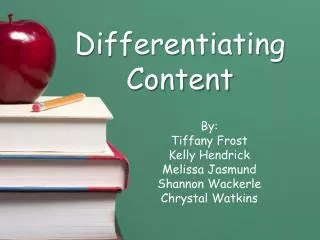 Differentiating Content