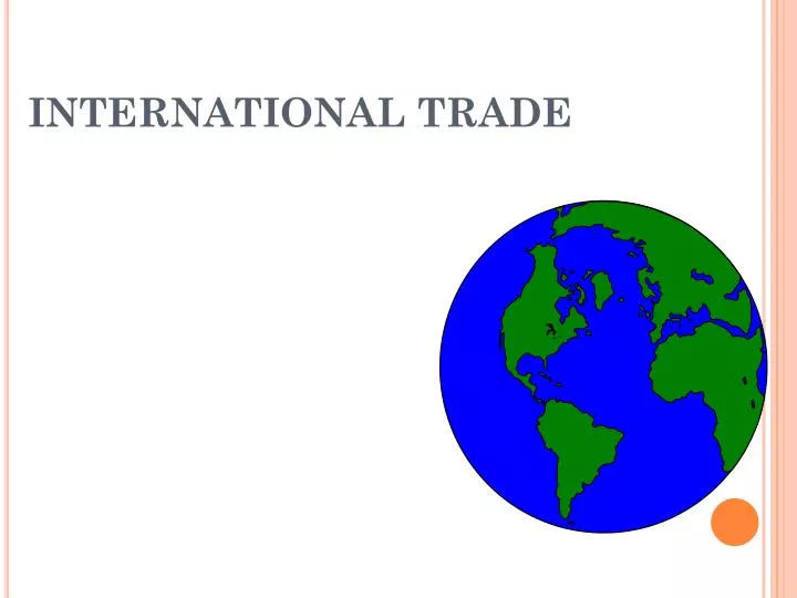 international trade