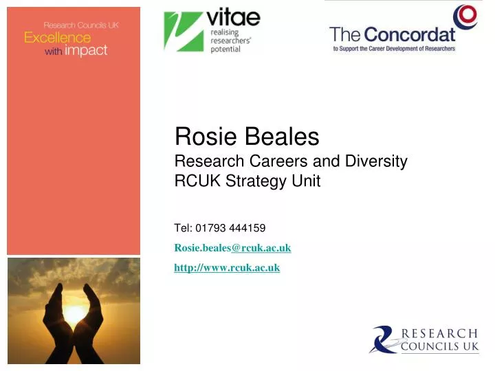 rosie beales research careers and diversity rcuk strategy unit