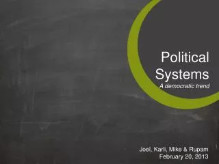 Political Systems A democratic trend