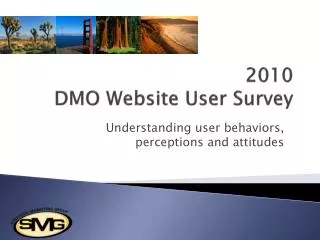 2010 DMO Website User Survey