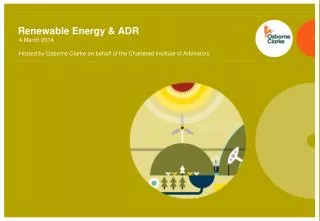 Renewable Energy &amp; ADR
