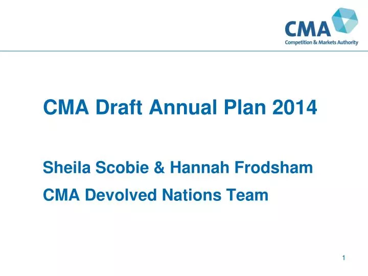 cma draft annual plan 2014