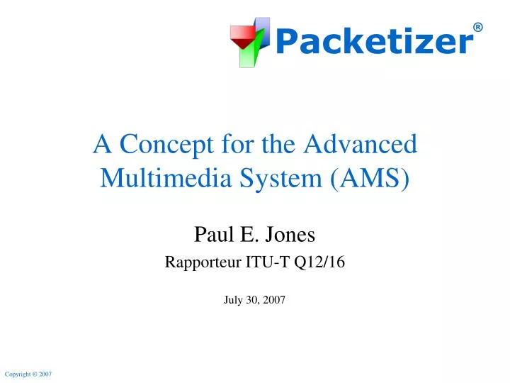 a concept for the advanced multimedia system ams