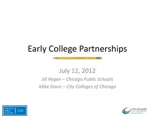 Early College Partnerships