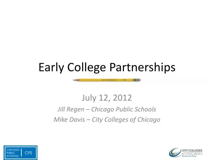 early college partnerships