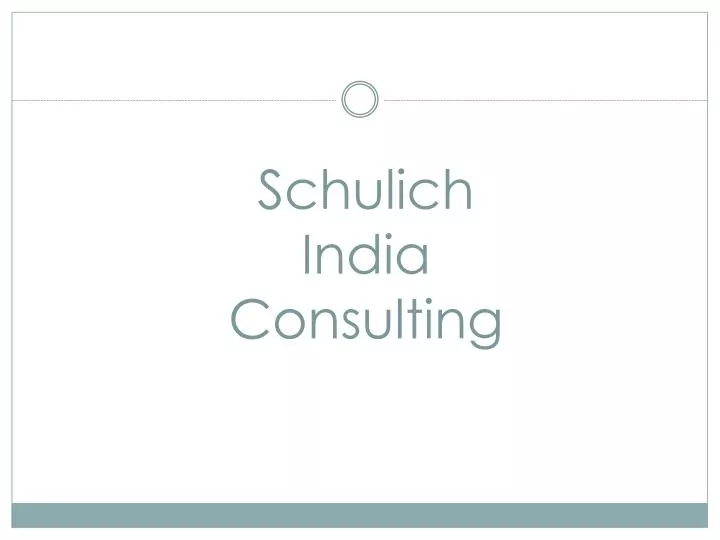 schulich india consulting