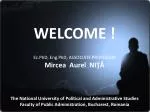 WELCOME ! - slide 1
