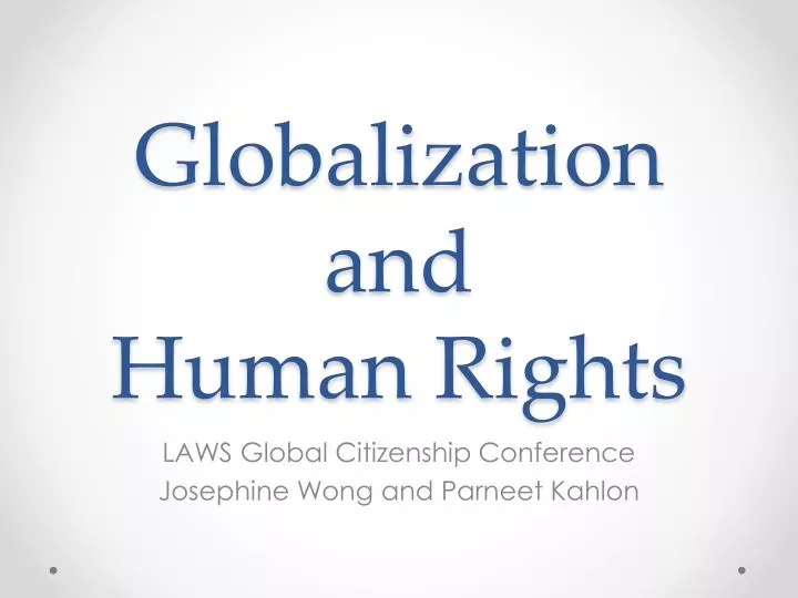 globalization and human rights