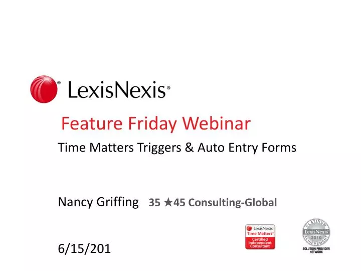 feature friday webinar