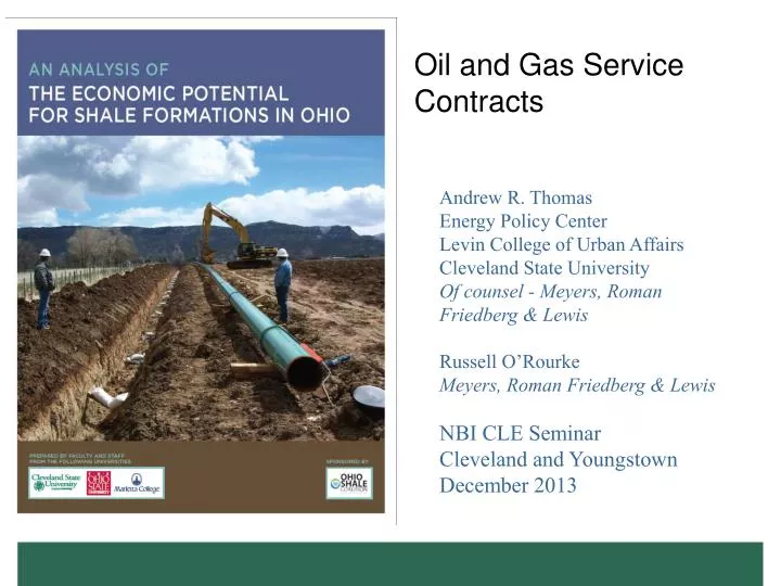oil and gas service contracts