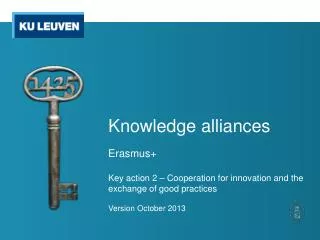 Knowledge alliances