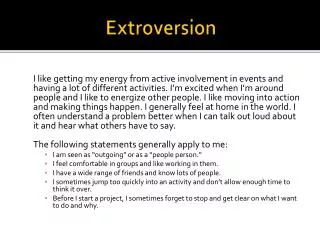 Extroversion