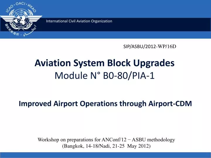 aviation system block upgrades module n b0 80 pia 1 improved airport operations through airport cdm