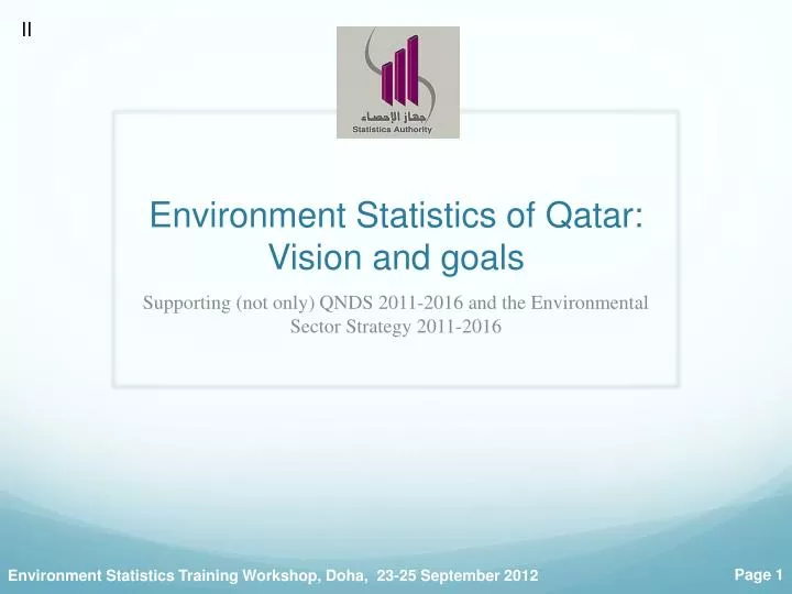 environment statistics of qatar vision and goals